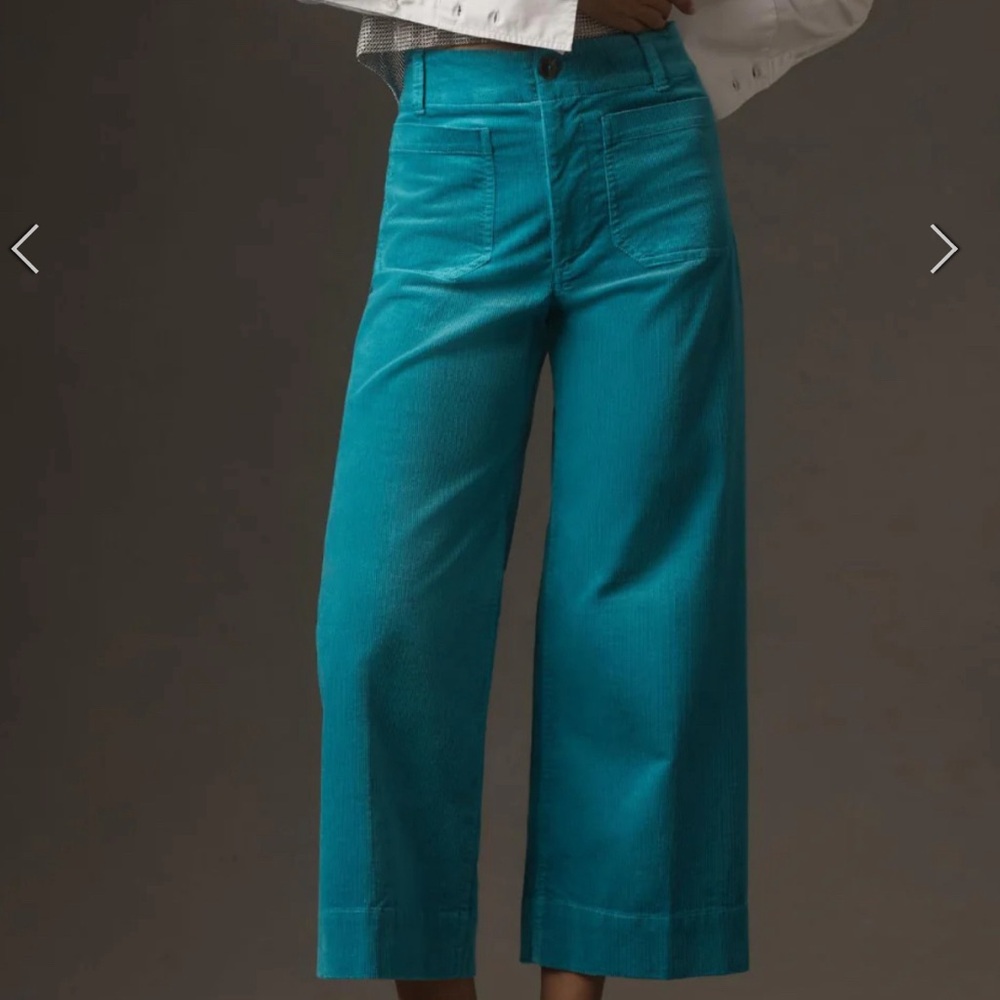 Anthropologie Maeve Collette Wide-leg Corduroy Pants- sz 30